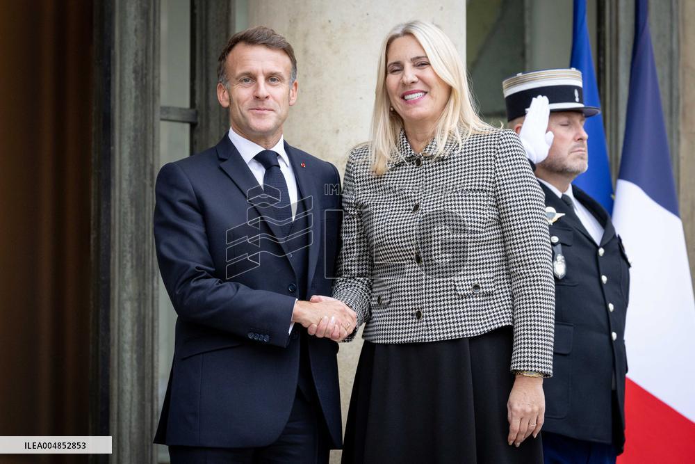 Members of the Presidency of Bosnie and Herzegovina at the Elysee - Paris AJ