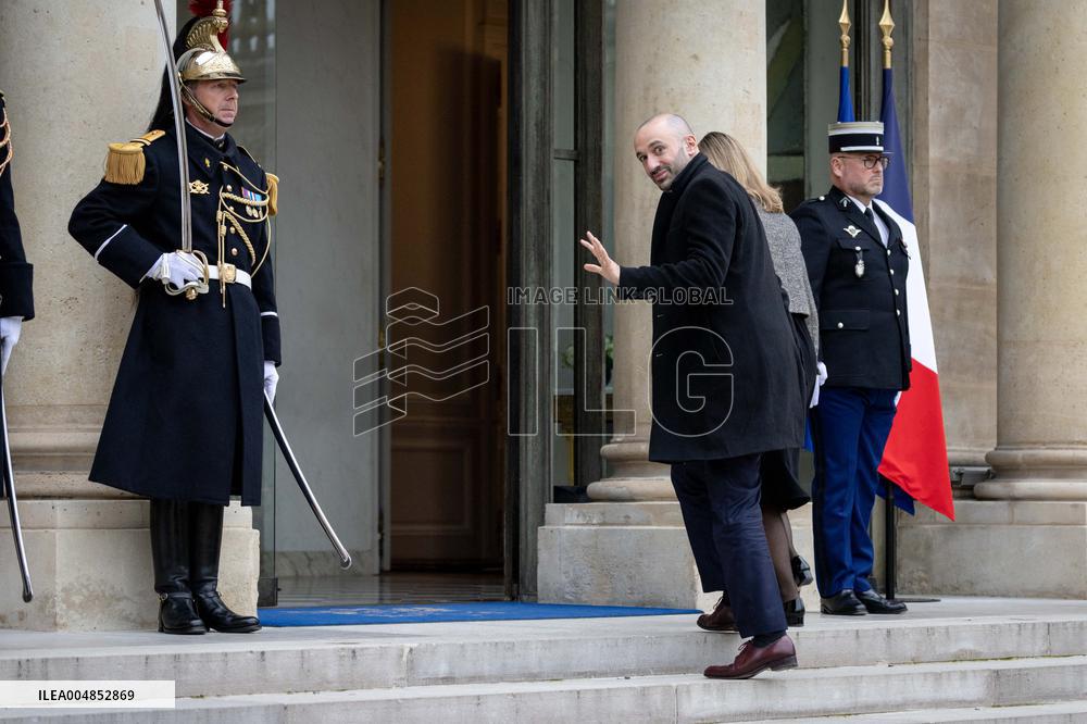 Members of the Presidency of Bosnie and Herzegovina at the Elysee - Paris AJ
