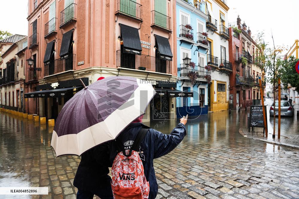 Heavy Rain and Wind in Andalusia - Spain