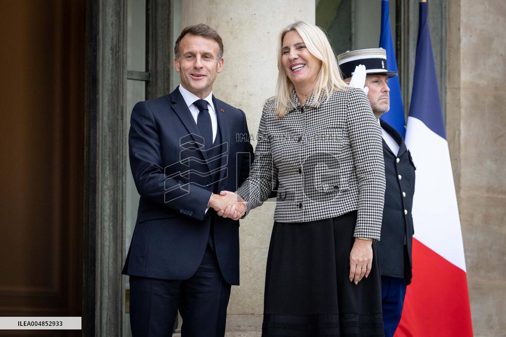 Members of the Presidency of Bosnie and Herzegovina at the Elysee - Paris AJ