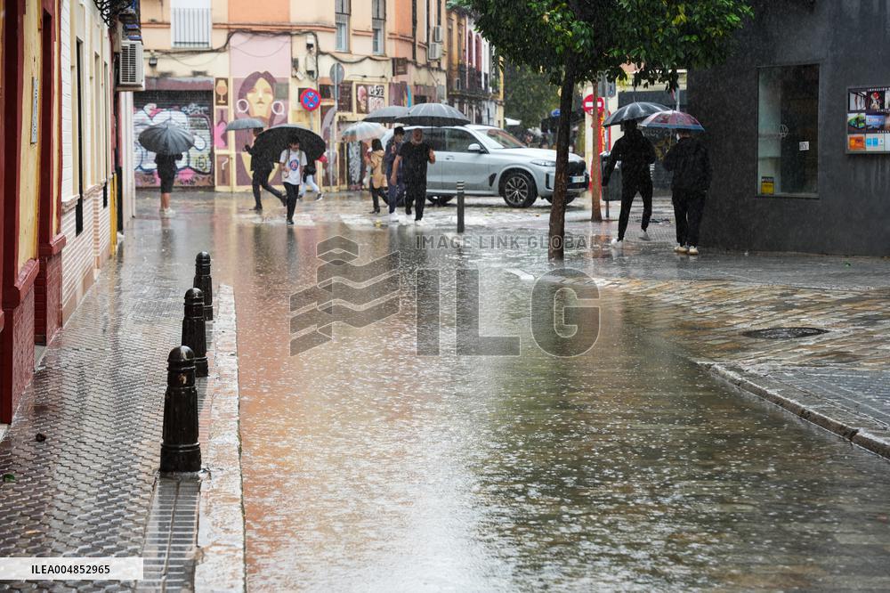 Heavy Rain and Wind in Andalusia - Spain