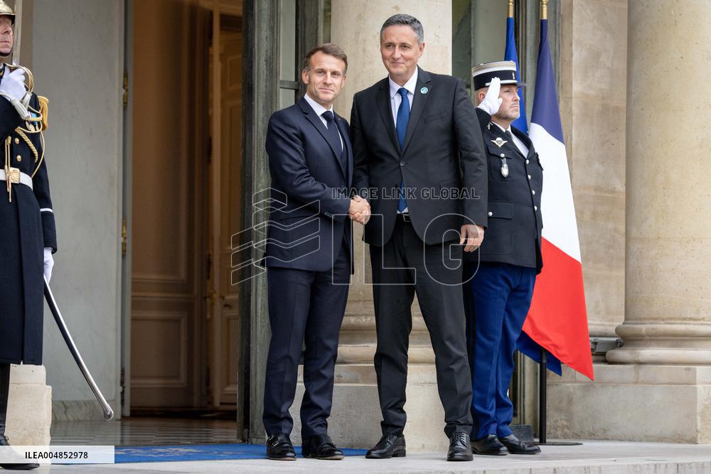 Members of the Presidency of Bosnie and Herzegovina at the Elysee - Paris AJ