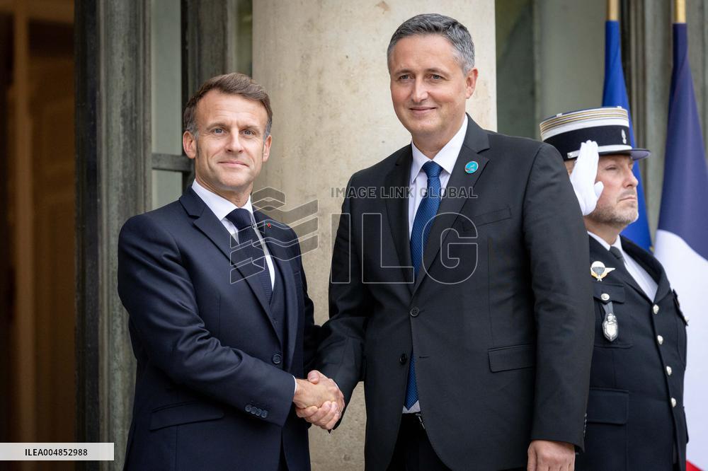 Members of the Presidency of Bosnie and Herzegovina at the Elysee - Paris AJ