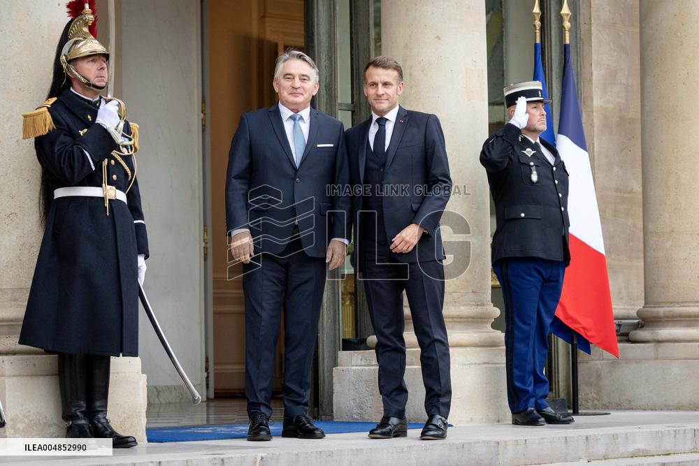 Members of the Presidency of Bosnie and Herzegovina at the Elysee - Paris AJ