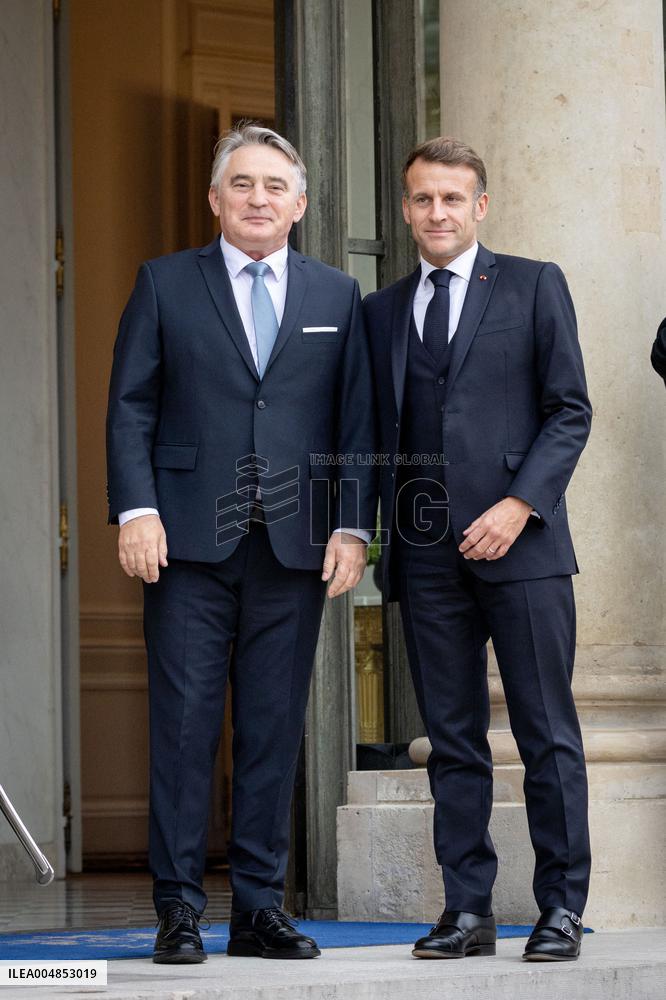 Members of the Presidency of Bosnie and Herzegovina at the Elysee - Paris AJ