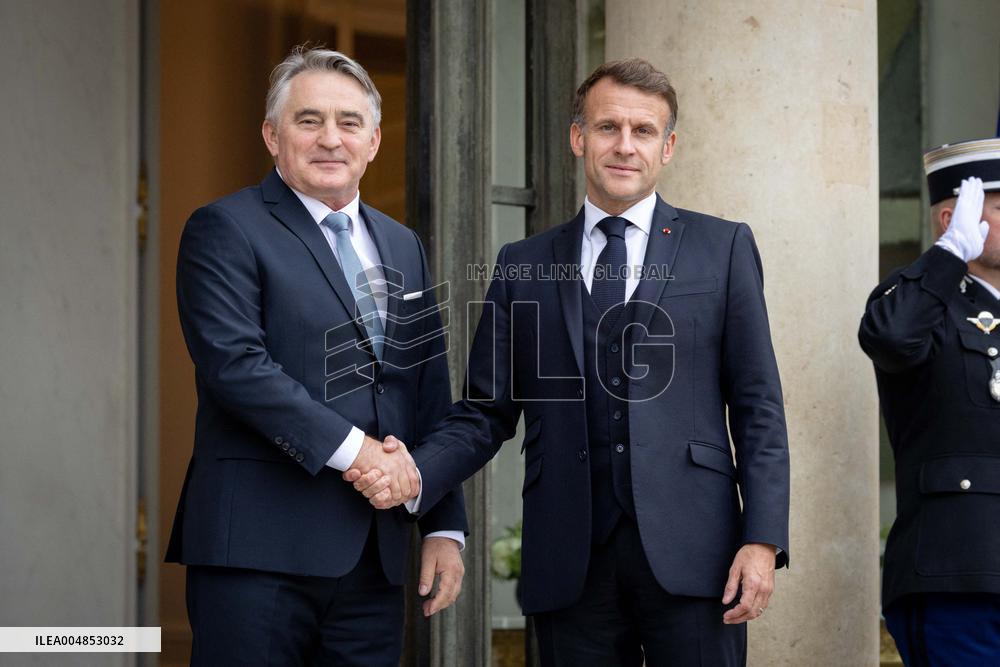 Members of the Presidency of Bosnie and Herzegovina at the Elysee - Paris AJ