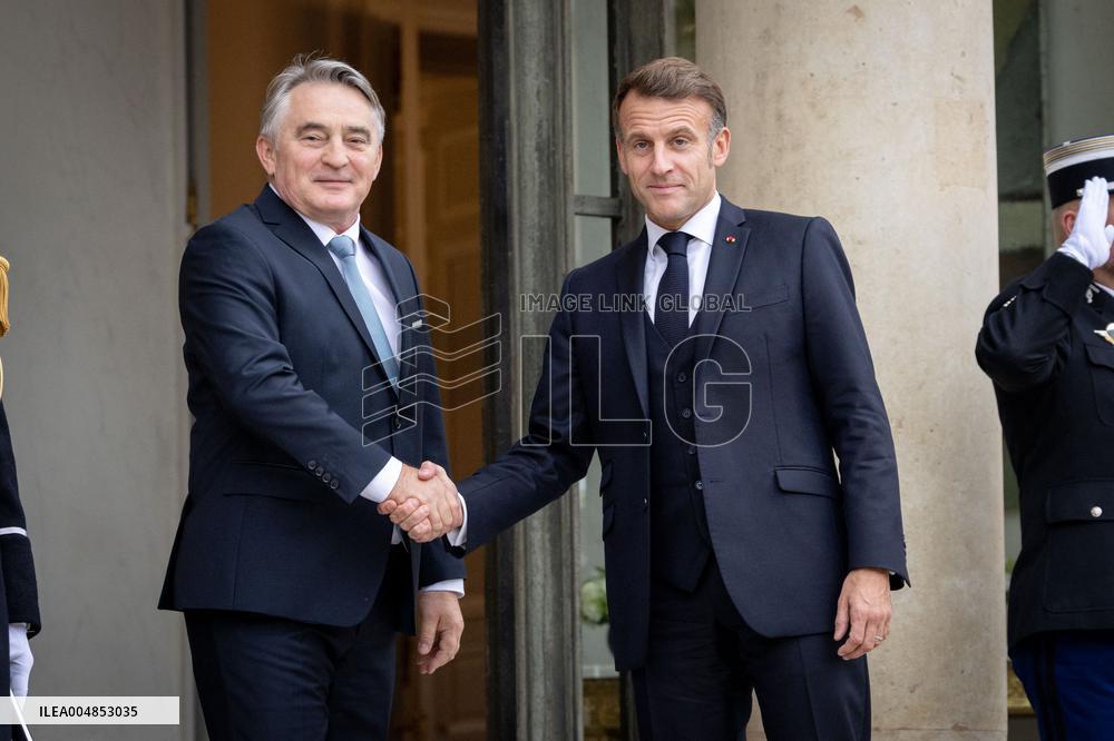 Members of the Presidency of Bosnie and Herzegovina at the Elysee - Paris AJ