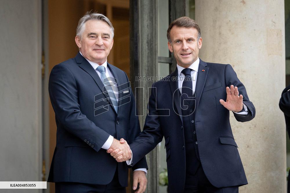 Members of the Presidency of Bosnie and Herzegovina at the Elysee - Paris AJ