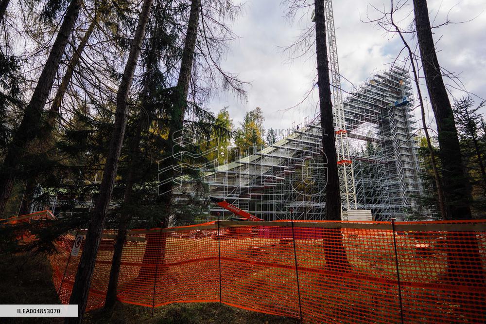 Cortina Prepares Olympic Ski Jump for 2026 - Italy