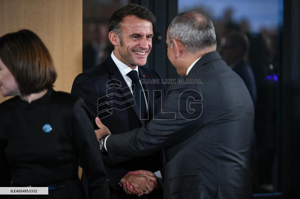 Emmanuel Macron at the 8th edition of Paris Peace Forum at Palais Chaillot in Paris FA