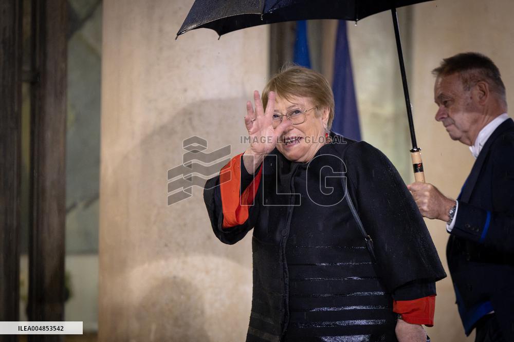 Diner at the Elysee Palace for the 8th Paris Peace Forum - Paris AJ