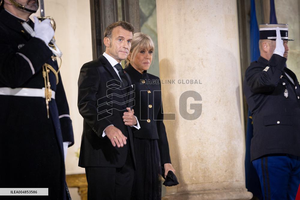 Diner at the Elysee Palace for the 8th Paris Peace Forum - Paris AJ