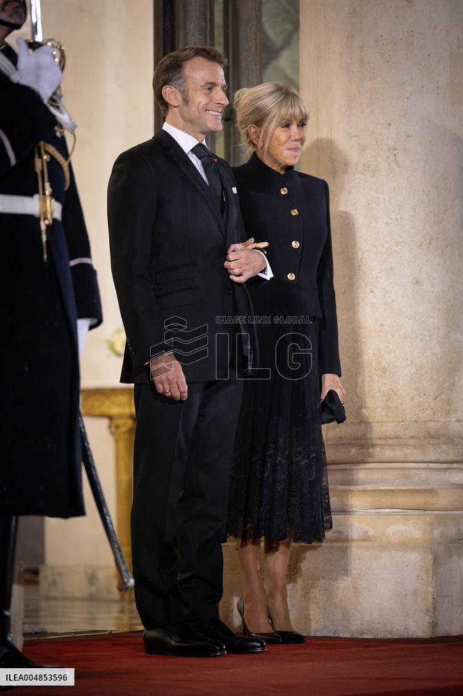 Diner at the Elysee Palace for the 8th Paris Peace Forum - Paris AJ