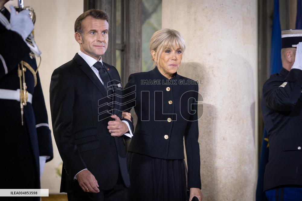 Diner at the Elysee Palace for the 8th Paris Peace Forum - Paris AJ