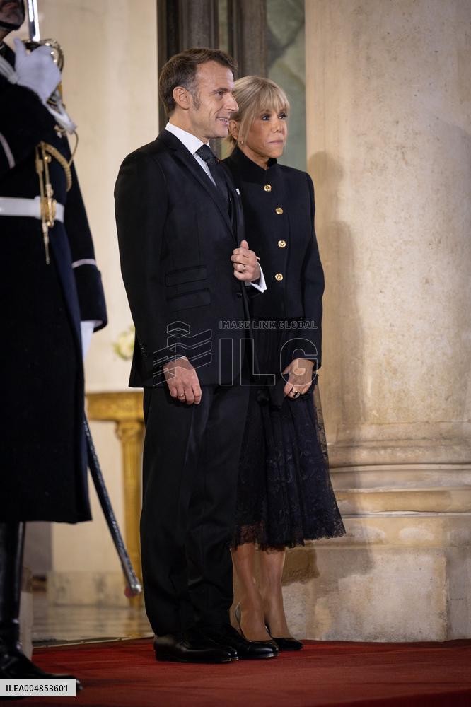 Diner at the Elysee Palace for the 8th Paris Peace Forum - Paris AJ