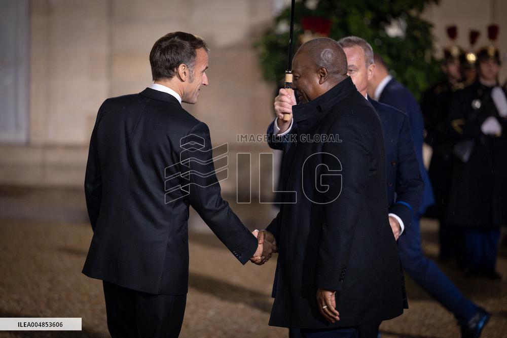 Diner at the Elysee Palace for the 8th Paris Peace Forum - Paris AJ