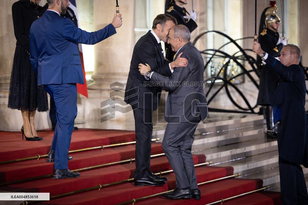 Diner at the Elysee Palace for the 8th Paris Peace Forum - Paris AJ