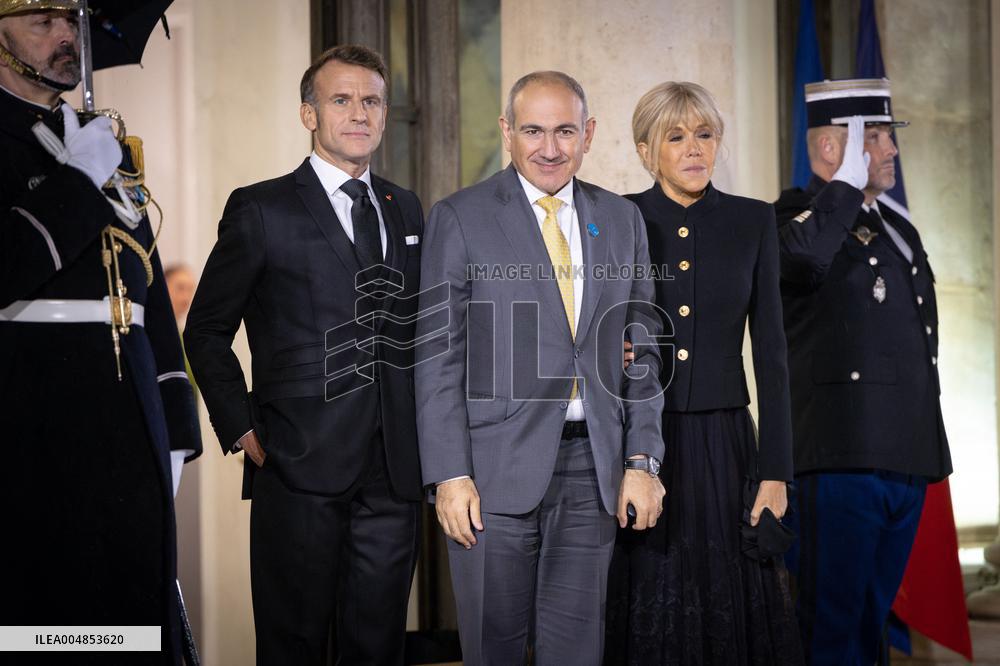 Diner at the Elysee Palace for the 8th Paris Peace Forum - Paris AJ