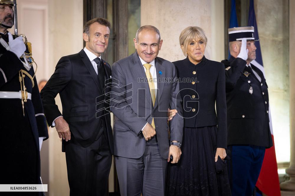 Diner at the Elysee Palace for the 8th Paris Peace Forum - Paris AJ
