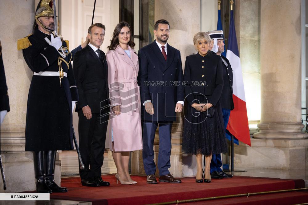 Diner at the Elysee Palace for the 8th Paris Peace Forum - Paris AJ