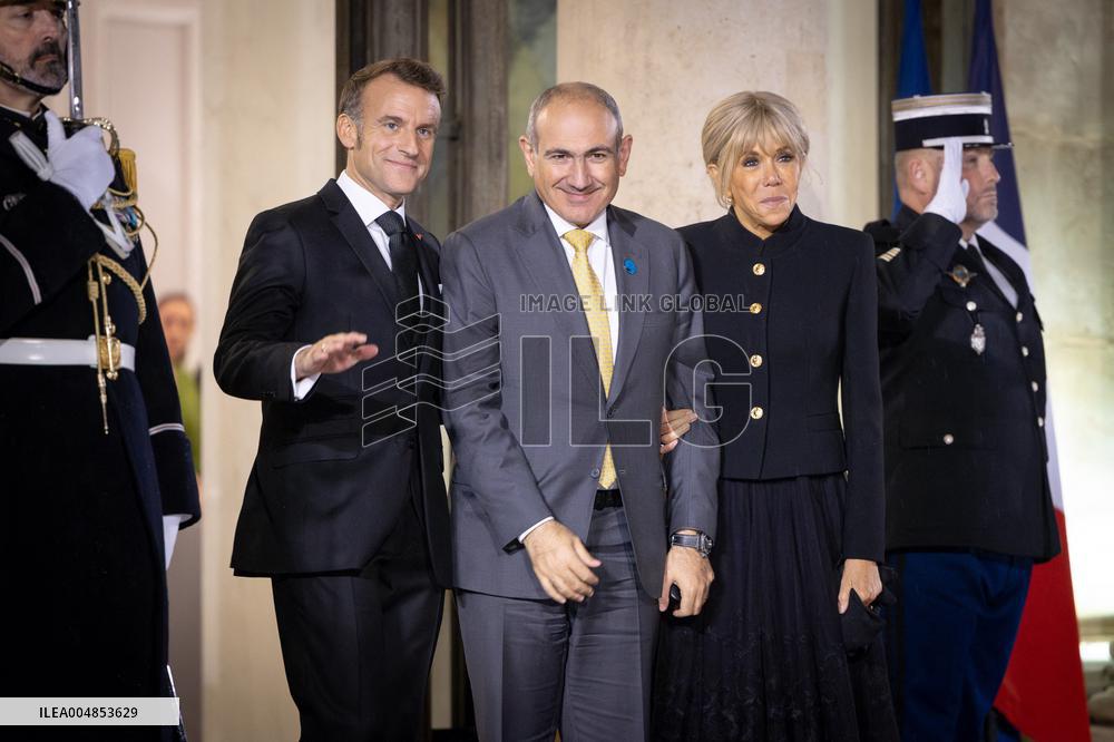 Diner at the Elysee Palace for the 8th Paris Peace Forum - Paris AJ