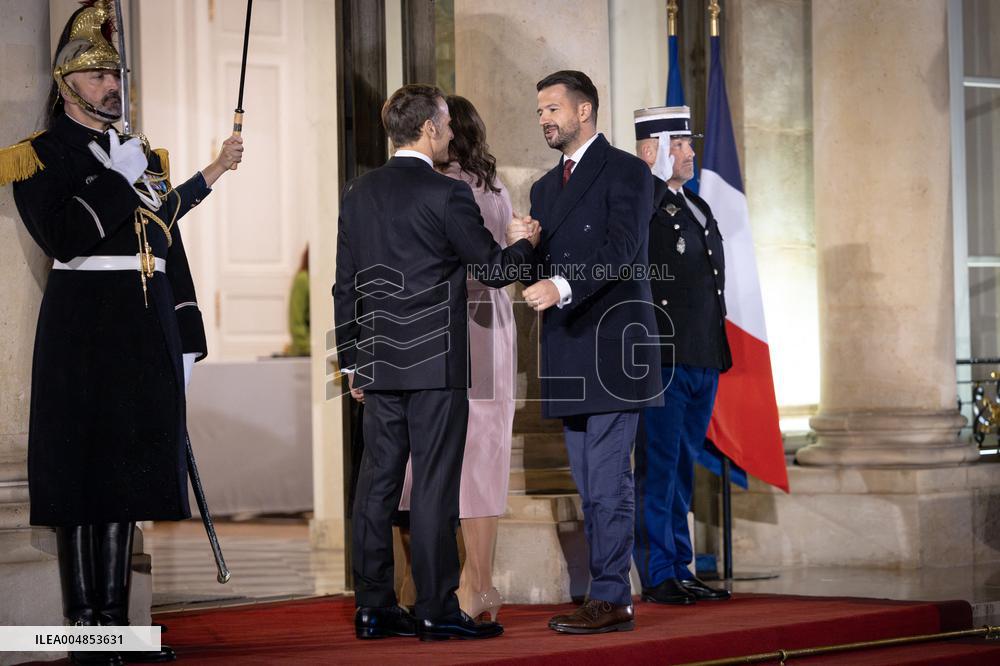 Diner at the Elysee Palace for the 8th Paris Peace Forum - Paris AJ