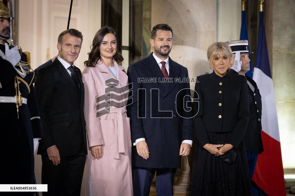 Diner at the Elysee Palace for the 8th Paris Peace Forum - Paris AJ