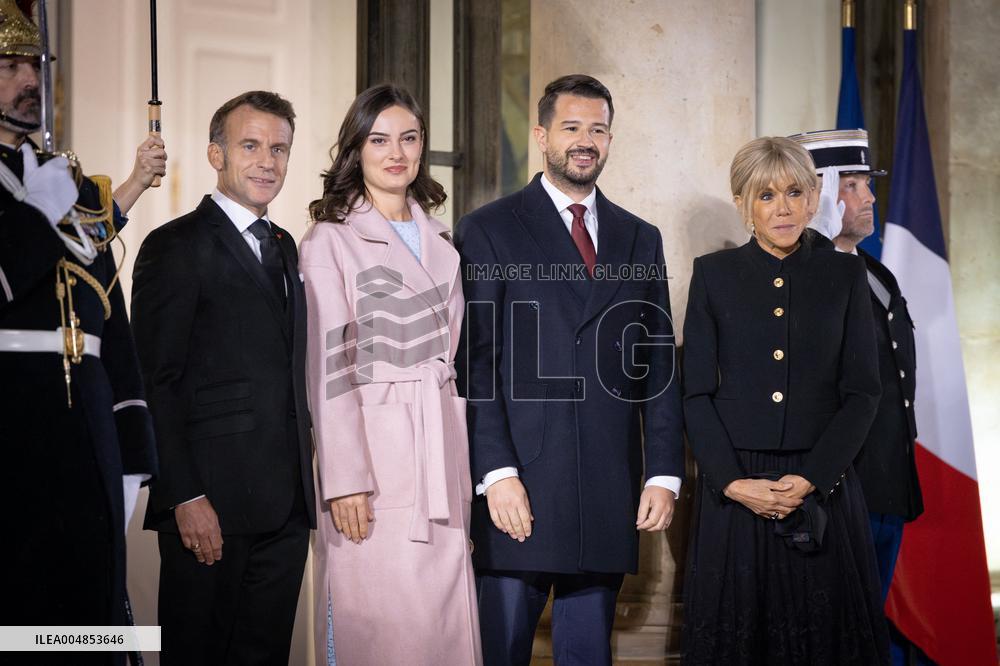 Diner at the Elysee Palace for the 8th Paris Peace Forum - Paris AJ