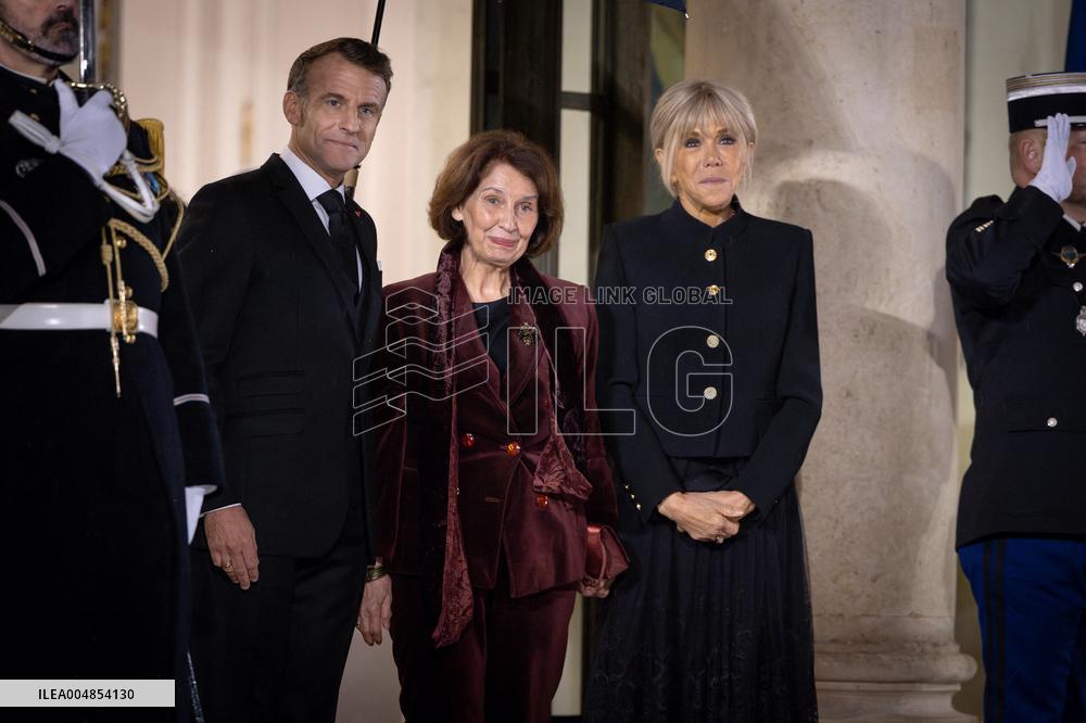 Diner at the Elysee Palace for the 8th Paris Peace Forum - Paris AJ