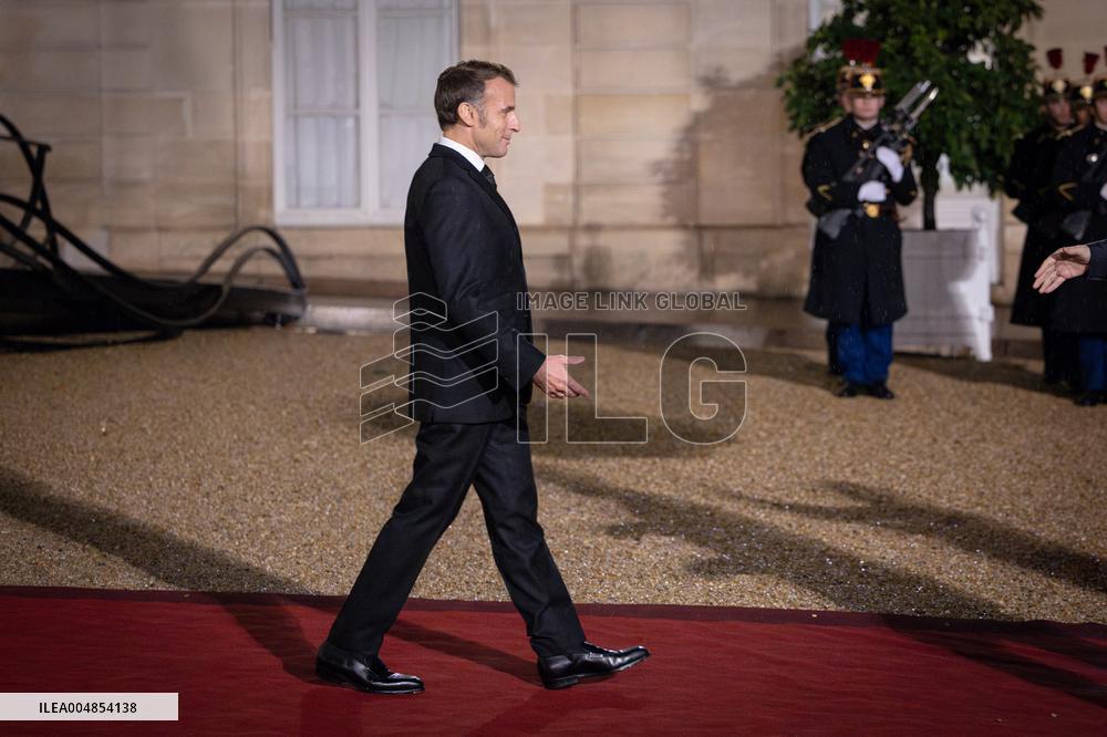 Diner at the Elysee Palace for the 8th Paris Peace Forum - Paris AJ