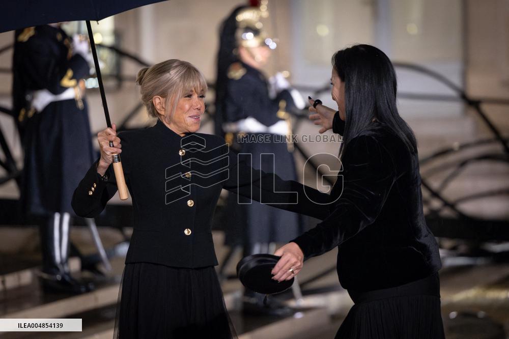 Diner at the Elysee Palace for the 8th Paris Peace Forum - Paris AJ