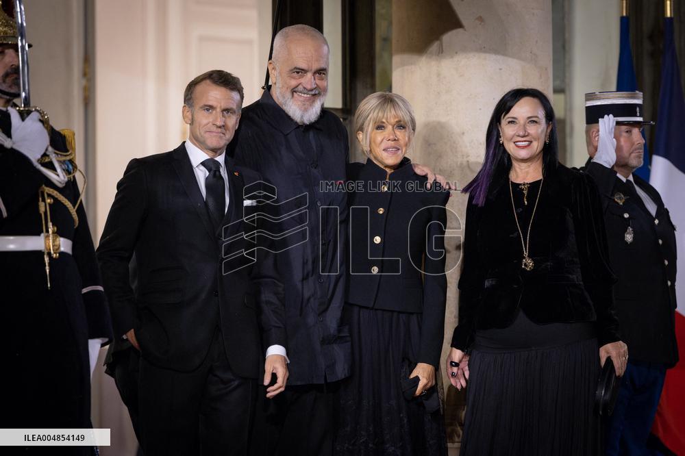 Diner at the Elysee Palace for the 8th Paris Peace Forum - Paris AJ