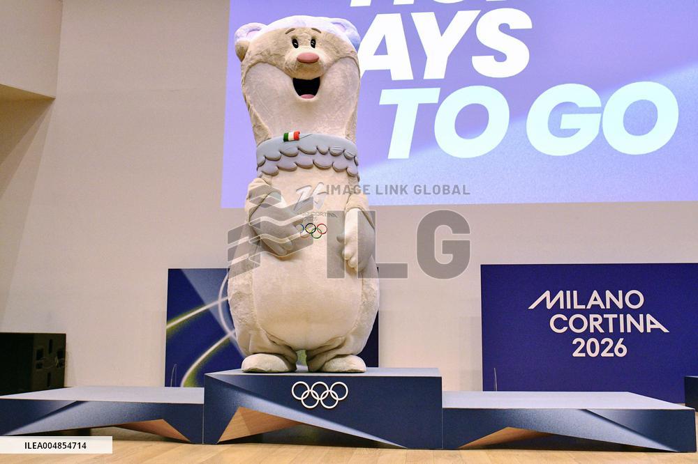 Milan-Cortina Olympics podium