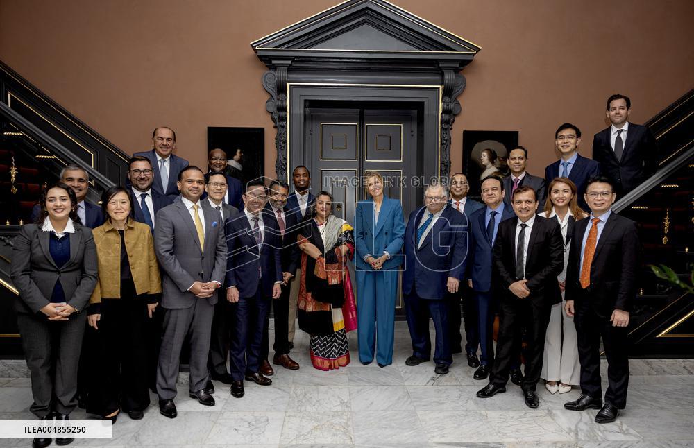 Queen Maxima Meets Global Finance & Technology Network Board - The Hague