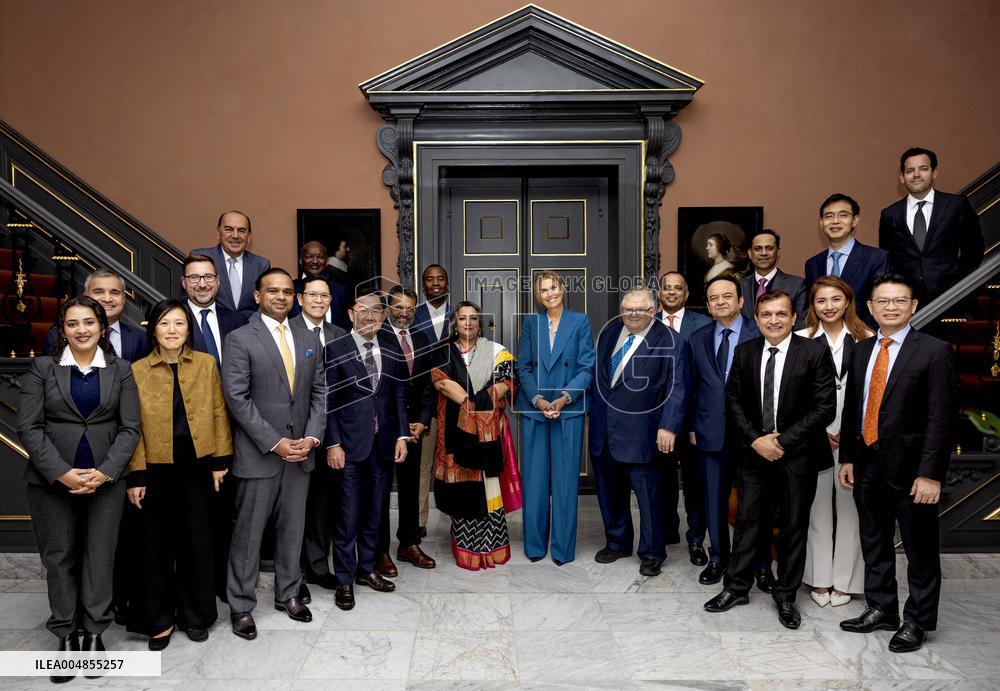Queen Maxima Meets Global Finance & Technology Network Board - The Hague