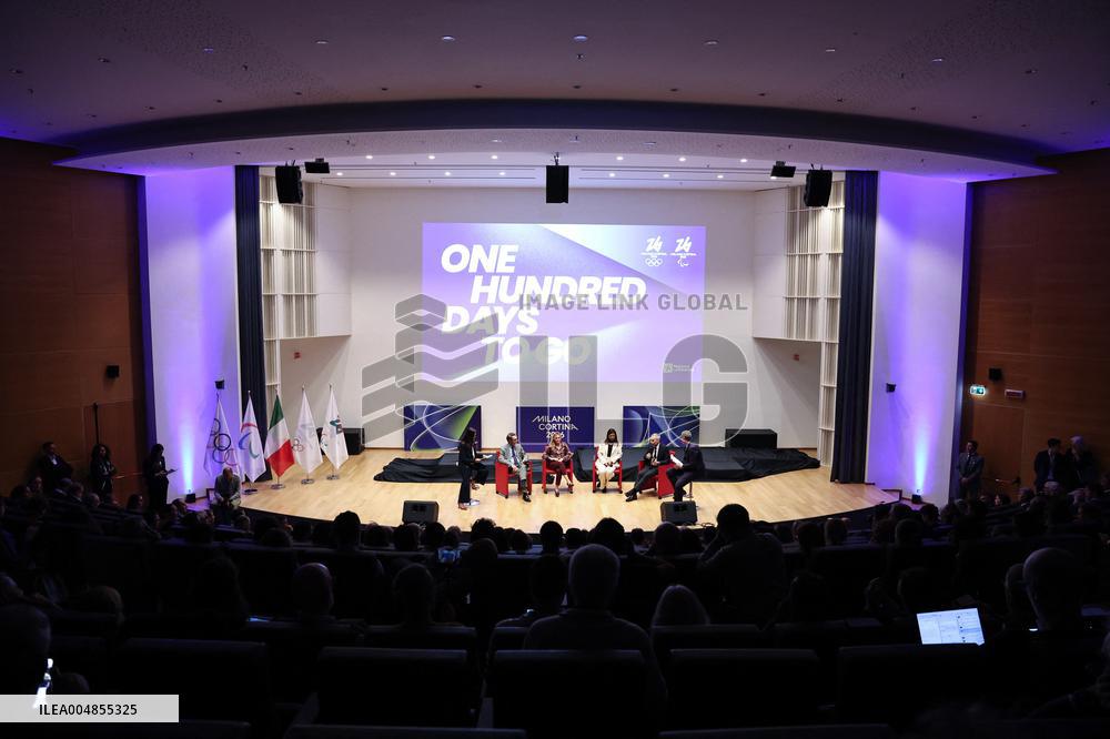 100 Days To Go Celebration For Milano 2026 - Italy