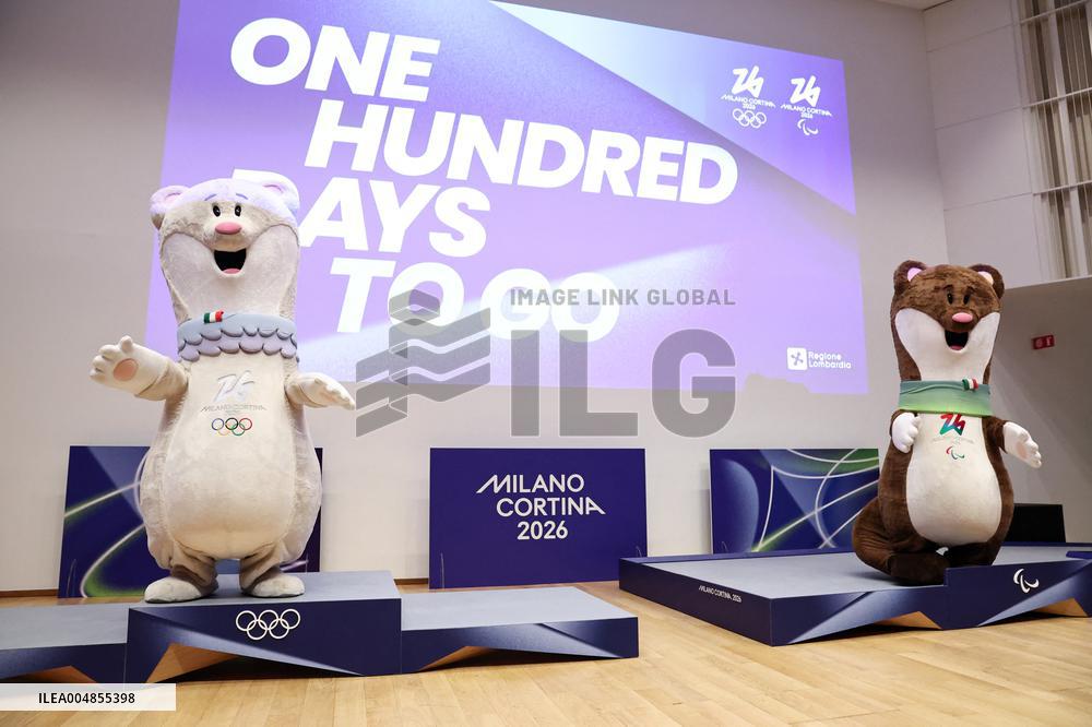 100 Days To Go Celebration For Milano 2026 - Italy