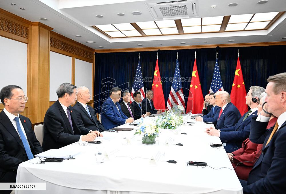 Xi Jinping Meets Trump In Busan - South Korea - Christopher