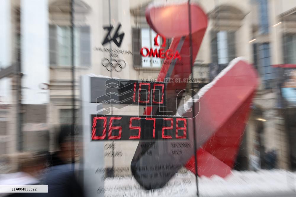 100 Days To Go Celebration For Milano 2026 - Italy