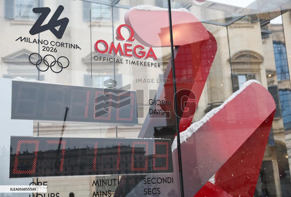 100 Days To Go Celebration For Milano 2026 - Italy