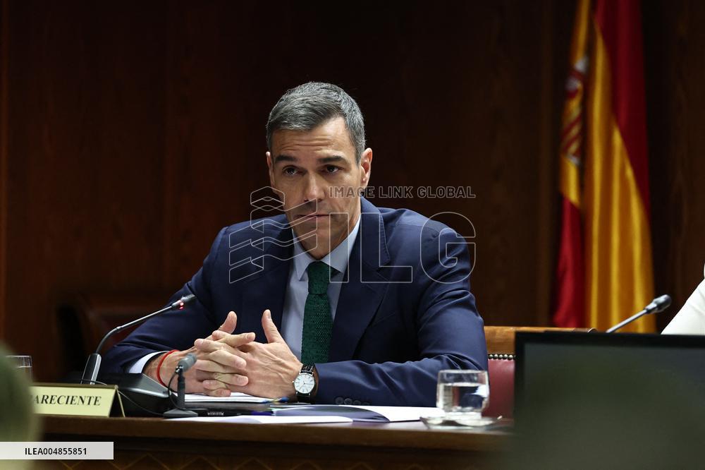 Sanchez Appears In Senate Committee On Koldo Case - Madrid