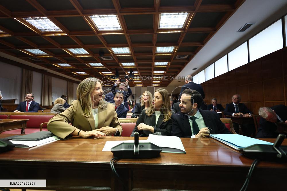 Sanchez Appears In Senate Committee On Koldo Case - Madrid