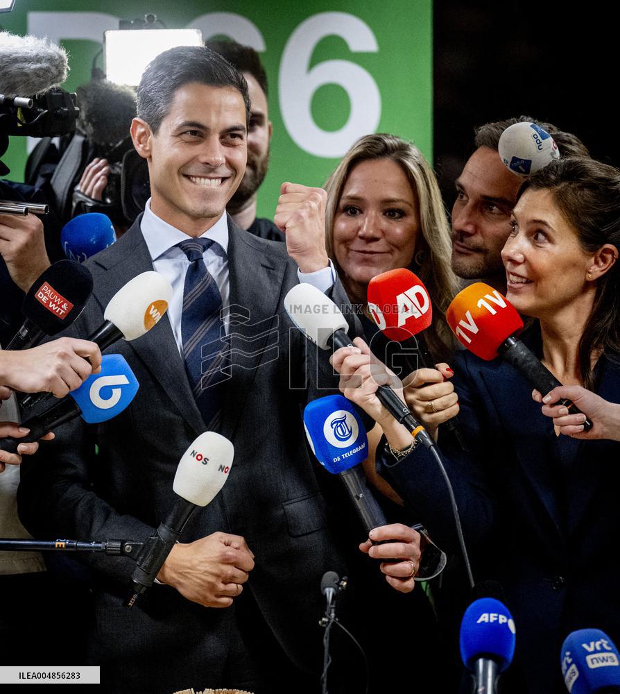 D66 Party Leader Rob Jetten After Elections - The Hague