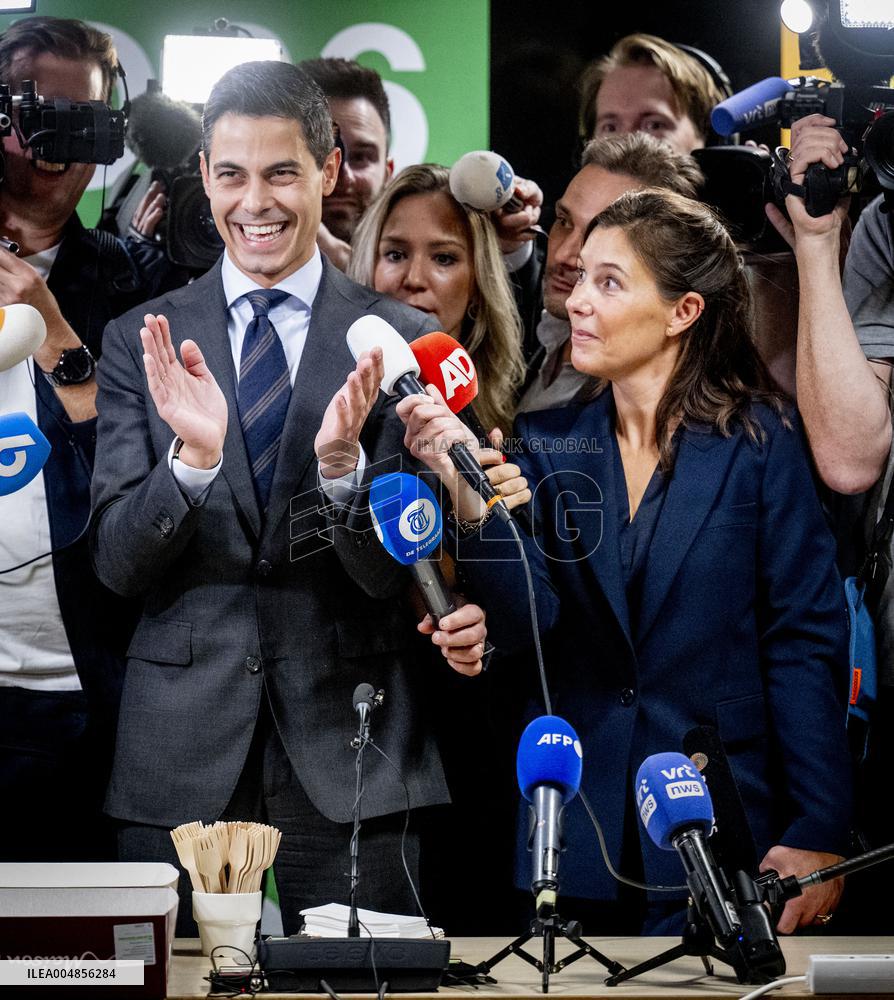 D66 Party Leader Rob Jetten After Elections - The Hague