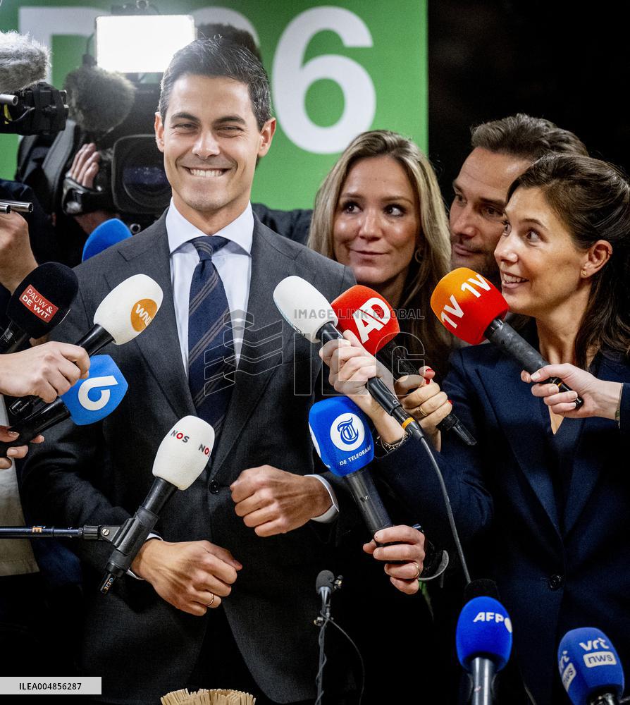 D66 Party Leader Rob Jetten After Elections - The Hague