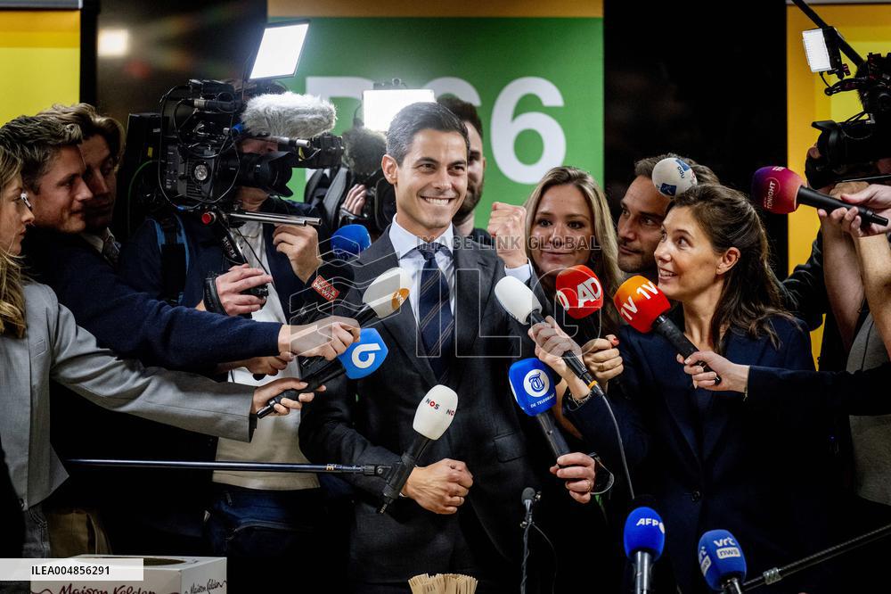 D66 Party Leader Rob Jetten After Elections - The Hague