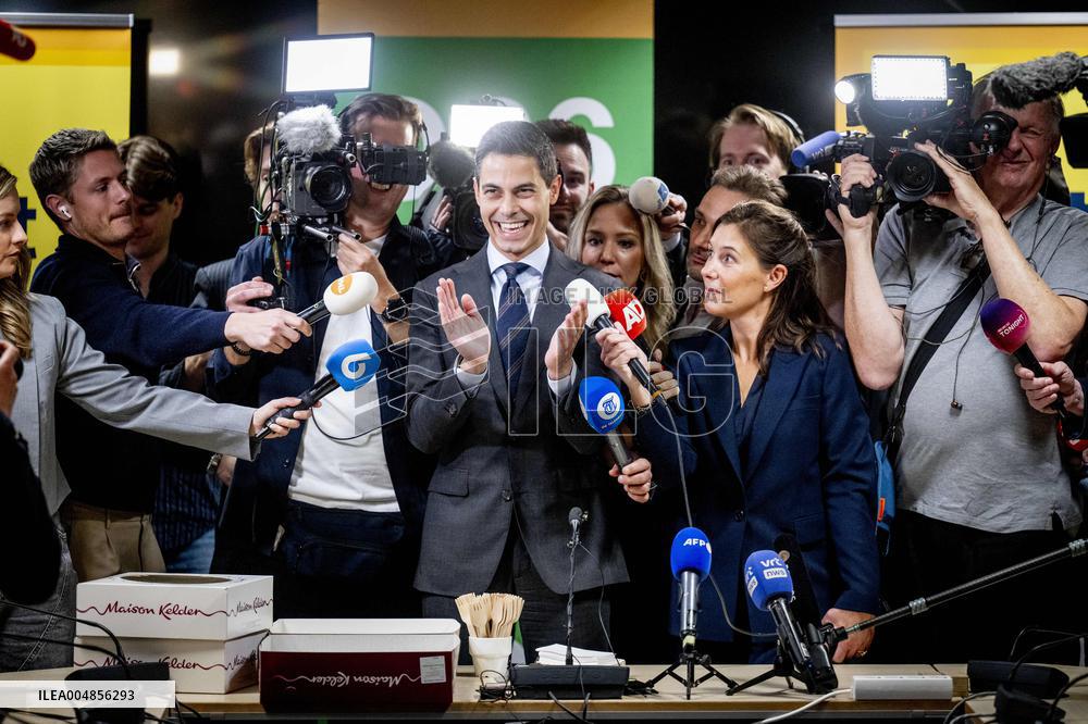 D66 Party Leader Rob Jetten After Elections - The Hague