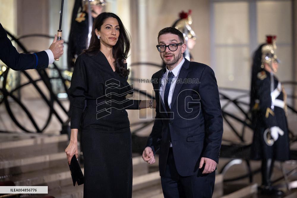 Diner at the Elysee Palace for the 8th Paris Peace Forum - Paris