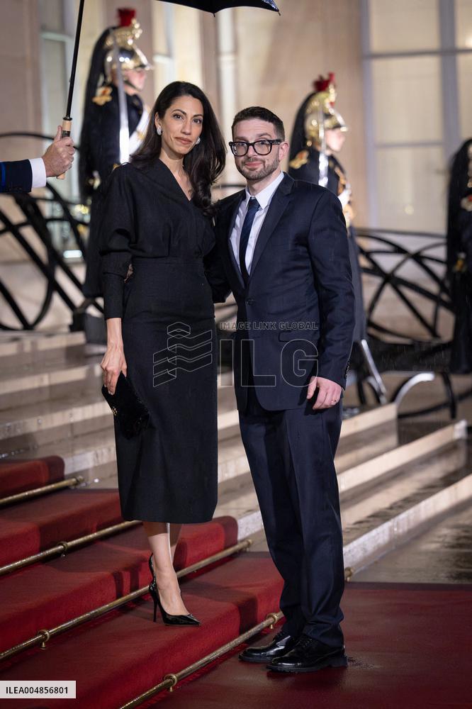 Diner at the Elysee Palace for the 8th Paris Peace Forum - Paris