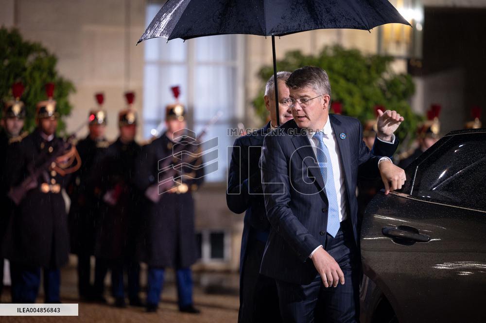 Diner at the Elysee Palace for the 8th Paris Peace Forum - Paris